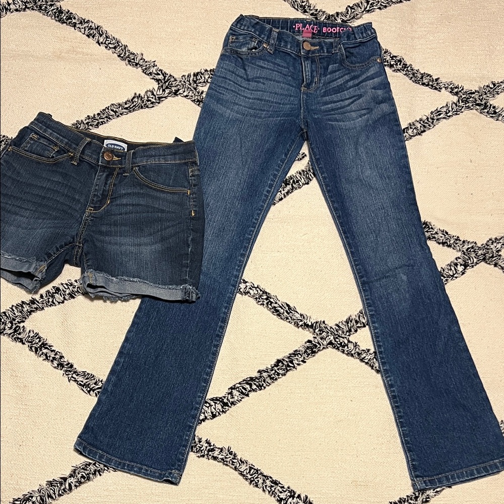 Girls Size 12S with Adjustable Waist Tabs The Children's Place Bootcut Old Navy
